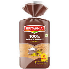 Britannia 100% Whole Wheat Bread (No Maida) 400gm