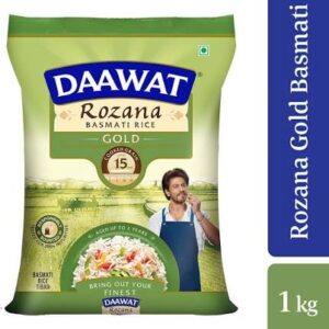 Daawat Rozana Gold Basmati Rice Tibar (Medium Grain) (1kg)