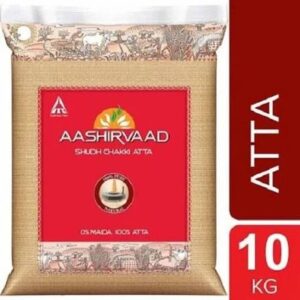 AASHIRVAAD SHUDH CHAKKI ATTA (100% Atta, 0% Maida) 10 kg